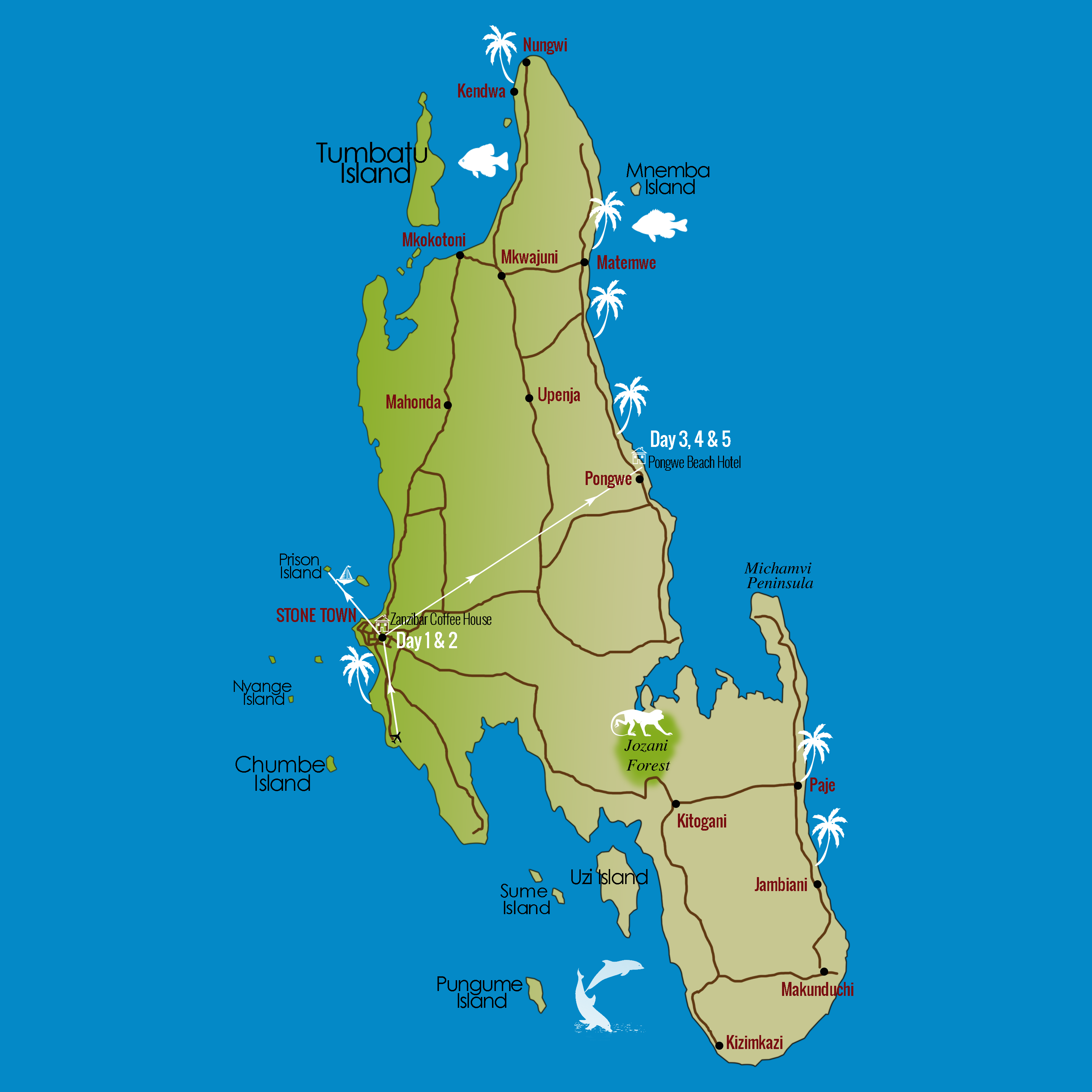 Zanzibar In Balance Itinerary