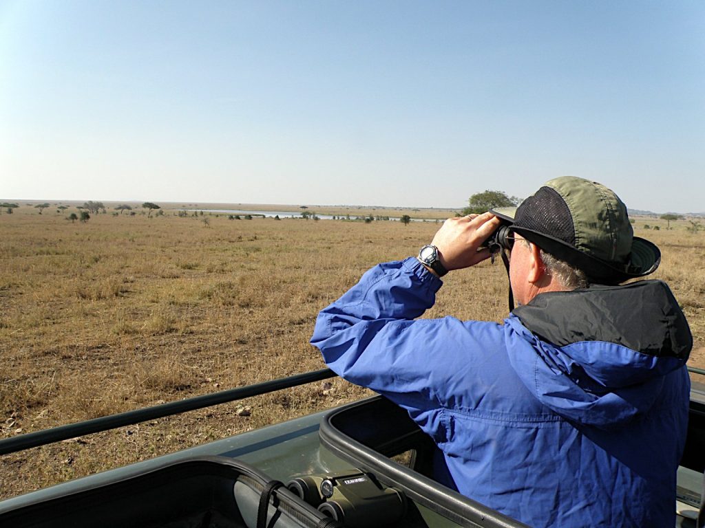 Binoculars on safari